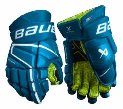 Bauer Vapor 3X Junior Hockey Gloves 20 Bauer Vapor 3X Junior Hockey Gloves -Hockey Supremacy 3X JR FRONT BLU1