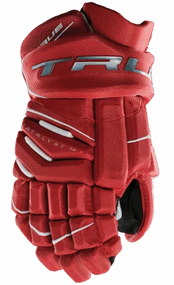 True Hockey True Catalyst 7X Junior Hockey Gloves -Hockey Supremacy CT7xGlove Red