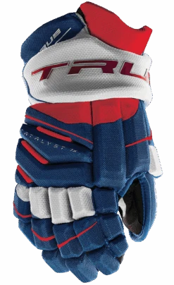 True Hockey True Catalyst 7X Junior Hockey Gloves -Hockey Supremacy CT7xGlove Red White Blue
