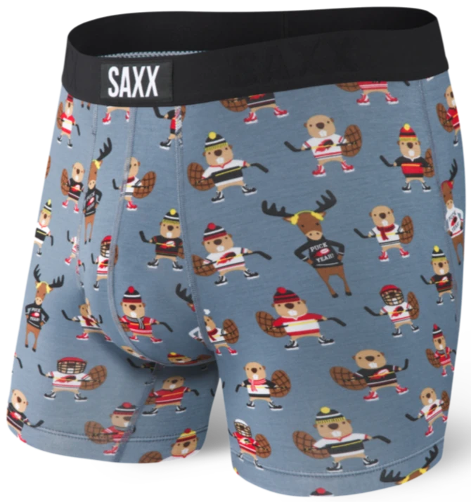 SAXX Vibe Boxer Brief Grey Puck Yeah 3 SAXX Vibe Boxer Brief Grey Puck Yeah