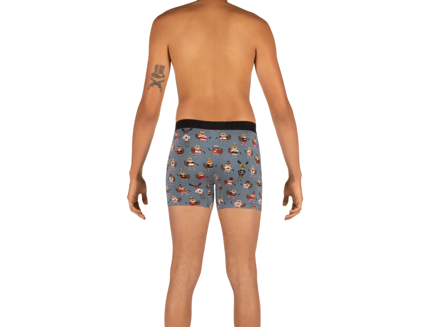 SAXX Vibe Boxer Brief Grey Puck Yeah 6 SAXX Vibe Boxer Brief Grey Puck Yeah - Image 4