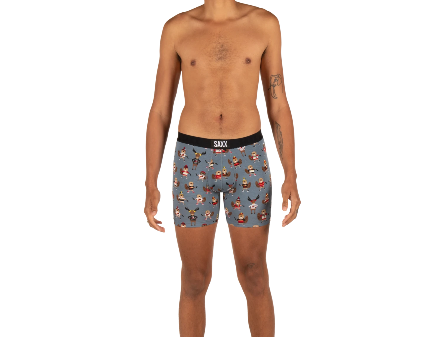 SAXX Vibe Boxer Brief Grey Puck Yeah 5 SAXX Vibe Boxer Brief Grey Puck Yeah - Image 3