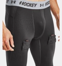 Under Armour Men's Hockey Compression Leggings -Hockey Supremacy V5 1356492 010 VELCRO