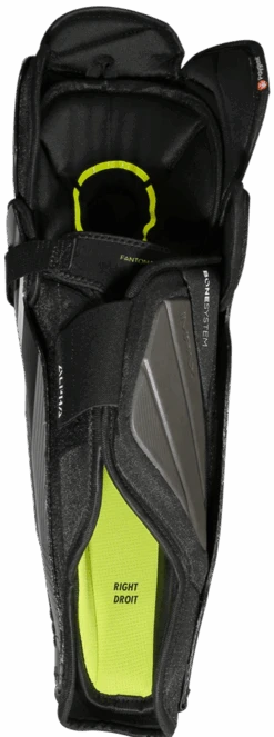 Warrior Alpha LX 20 Junior Shin Guards -Hockey Supremacy lx20sgsr1bk war 02 i