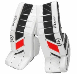 Warrior Ritual GT2 Intermediate Goalie Pads (w/ Knee Pads) -Hockey Supremacy warrior ritual gt2 intermediate goalie pads black white red