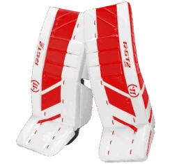 Warrior Ritual GT2 Junior Goalie Pads (w/ Knee Pads) -Hockey Supremacy warrior ritual gt2 junior goalie pads white red